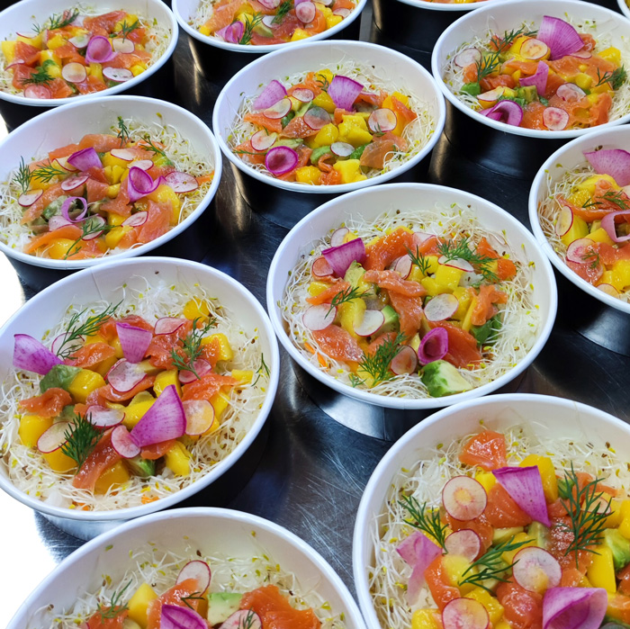 Poke bowl japonais fait maison par le foodtruck Saï Saï pour un mariage